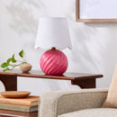 Contract furniture - Round Glazed Ceramic Table Lamp - www.oroatrade.com