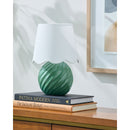 Contract furniture - Round Glazed Ceramic Table Lamp - www.oroatrade.com