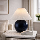 Hospitality furniture - Pleated White Fabric Table Lamp - www.oroatrade.com