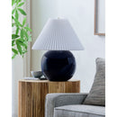 Hospitality furniture - Pleated White Fabric Table Lamp - www.oroatrade.com
