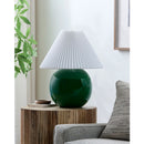 Hospitality furniture - Pleated White Fabric Table Lamp - www.oroatrade.com