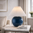 Hospitality furniture - Pleated White Fabric Table Lamp - www.oroatrade.com