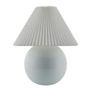 Hospitality furniture - Pleated White Fabric Table Lamp - www.oroatrade.com