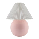Hospitality furniture - Pleated White Fabric Table Lamp - www.oroatrade.com