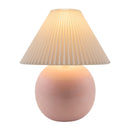 Hospitality furniture - Pleated White Fabric Table Lamp - www.oroatrade.com