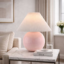 Hospitality furniture - Pleated White Fabric Table Lamp - www.oroatrade.com