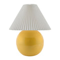 Hospitality furniture - Pleated White Fabric Table Lamp - www.oroatrade.com