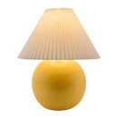 Hospitality furniture - Pleated White Fabric Table Lamp - www.oroatrade.com