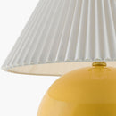 Hospitality furniture - Pleated White Fabric Table Lamp - www.oroatrade.com