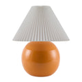 Hospitality furniture - Pleated White Fabric Table Lamp - www.oroatrade.com