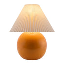 Hospitality furniture - Pleated White Fabric Table Lamp - www.oroatrade.com