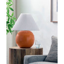 Hospitality furniture - Pleated White Fabric Table Lamp - www.oroatrade.com