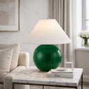 Hospitality furniture - White Empire Fabric Table Lamp - www.oroatrade.com