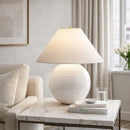 Hospitality furniture - White Empire Fabric Table Lamp - www.oroatrade.com