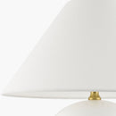 Hospitality furniture - White Empire Fabric Table Lamp - www.oroatrade.com