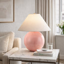 Hospitality furniture - White Empire Fabric Table Lamp - www.oroatrade.com