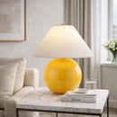 Hospitality furniture - White Empire Fabric Table Lamp - www.oroatrade.com