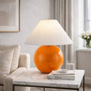 Hospitality furniture - White Empire Fabric Table Lamp - www.oroatrade.com