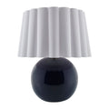 Modern European furniture - Scalloped White Fabric Table Lamp - www.oroatrade.com
