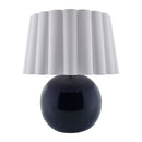 Modern European furniture - Scalloped White Fabric Table Lamp - www.oroatrade.com