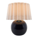 Modern European furniture - Scalloped White Fabric Table Lamp - www.oroatrade.com