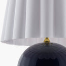 Modern European furniture - Scalloped White Fabric Table Lamp - www.oroatrade.com