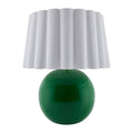 Modern European furniture - Scalloped White Fabric Table Lamp - www.oroatrade.com
