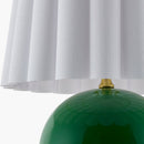 Modern European furniture - Scalloped White Fabric Table Lamp - www.oroatrade.com