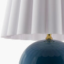 Modern European furniture - Scalloped White Fabric Table Lamp - www.oroatrade.com