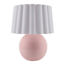 Modern European furniture - Scalloped White Fabric Table Lamp - www.oroatrade.com