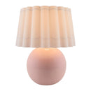 Modern European furniture - Scalloped White Fabric Table Lamp - www.oroatrade.com