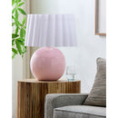 Modern European furniture - Scalloped White Fabric Table Lamp - www.oroatrade.com