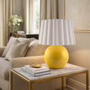 Modern European furniture - Scalloped White Fabric Table Lamp - www.oroatrade.com