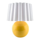 Modern European furniture - Scalloped White Fabric Table Lamp - www.oroatrade.com