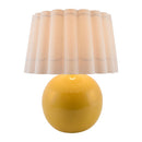 Modern European furniture - Scalloped White Fabric Table Lamp - www.oroatrade.com