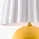 Modern European furniture - Scalloped White Fabric Table Lamp - www.oroatrade.com