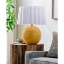 Modern European furniture - Scalloped White Fabric Table Lamp - www.oroatrade.com
