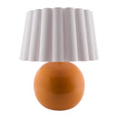 Modern European furniture - Scalloped White Fabric Table Lamp - www.oroatrade.com