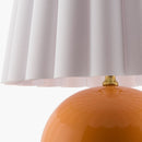 Modern European furniture - Scalloped White Fabric Table Lamp - www.oroatrade.com