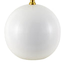 Modern European furniture - Glazed Globe Ceramic Table Lamp - www.oroatrade.com