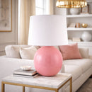 Modern European furniture - Glazed Globe Ceramic Table Lamp - www.oroatrade.com