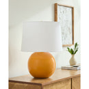 Modern European furniture - Glazed Globe Ceramic Table Lamp - www.oroatrade.com