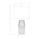 Hospitality furniture - Glazed Gray Ceramic Table Lamp - www.oroatrade.com