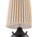 Hospitality furniture - Ceramic Fluted Linen Table Lamps (2) - www.oroatrade.com