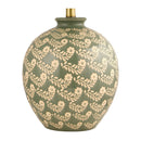 Modern European furniture - Green Ceramics Floral Table Lamp - www.oroatrade.com