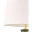 Modern European furniture - Green Ceramics Floral Table Lamp - www.oroatrade.com