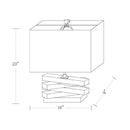 Hospitality furniture - Clear Crystal Accent Table Lamp - www.oroatrade.com