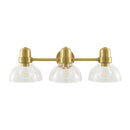 Contract furniture - Clear Glass Gold Wall Lamp - www.oroatrade.com