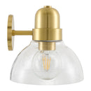 Contract furniture - Clear Glass Gold Wall Lamp - www.oroatrade.com