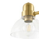 Contract furniture - Clear Glass Gold Wall Lamp - www.oroatrade.com